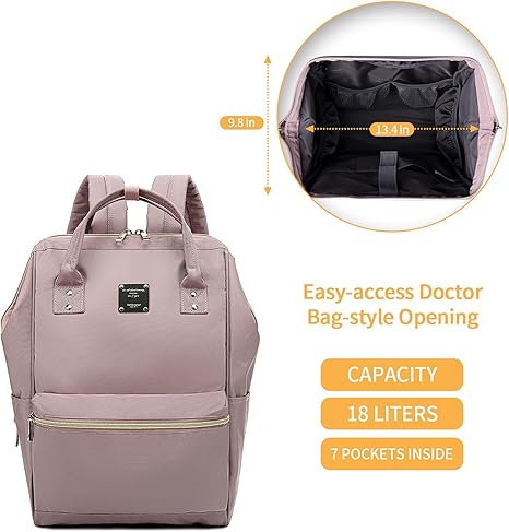 Bebamour Mochila informal para ordenador portátil, mochila para mujer y hombre, mochila para ordenador portátil de 15,6 pulgadas, mochila escolar impermeable para viajes/negocios/universidad/computadora