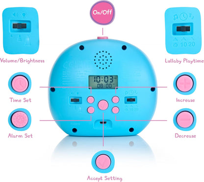 WOW! STUFF Peppa Pig Sleep Trainer | Auxiliar de sono pré-escolar | Luzes e sons | Para crianças de 3, 4 e 5 anos, multicolorido