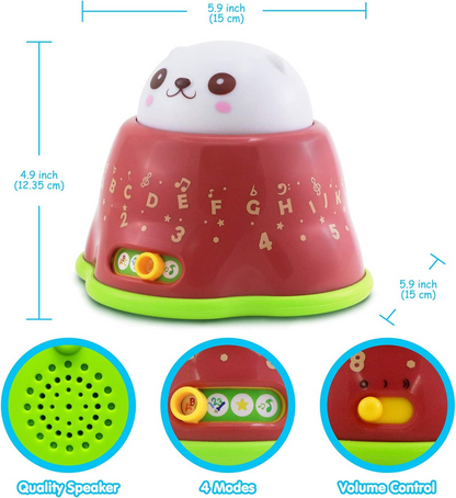 BEST LEARNING Whack & Learn Mole - Brinquedo educativo interativo iluminado para crianças de 6 a 36 meses, bebês e crianças pequenas - Aprenda alfabeto, cores, números, luz noturna e jogo de música para bebês