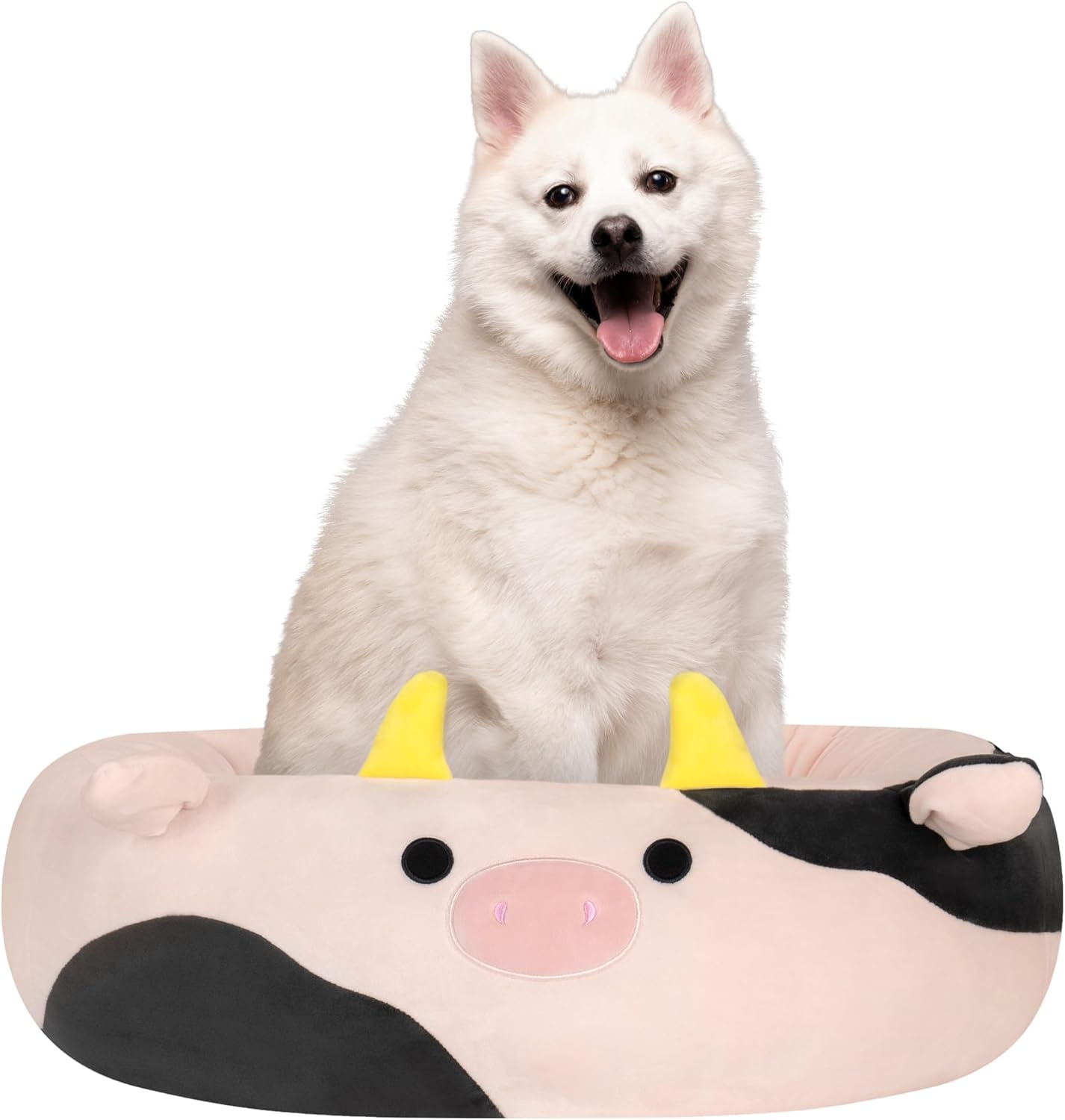 Squishmallows Original 20 Polegadas Connor a Vaca Cama para Animais de Estimação - Pequena Cama Ultrasoft Oficial Jazwares Pelúcia para Animais de Estimação
