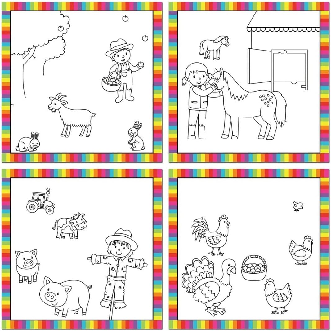 Galt Toys, First Water Magic - Animais da Fazenda, Livro de Colorir para Crianças, Idades 18 Meses ou Mais, 7 x 7 polegadas
