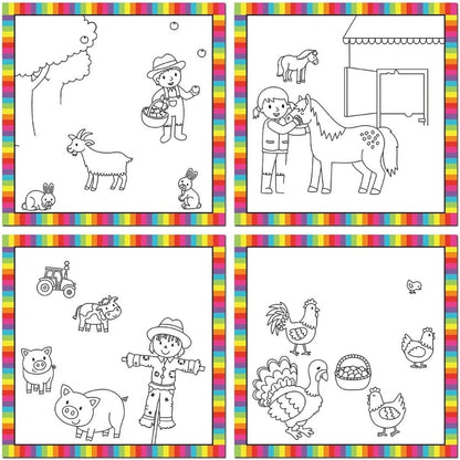 Galt Toys, First Water Magic - Animais da Fazenda, Livro de Colorir para Crianças, Idades 18 Meses ou Mais, 7 x 7 polegadas