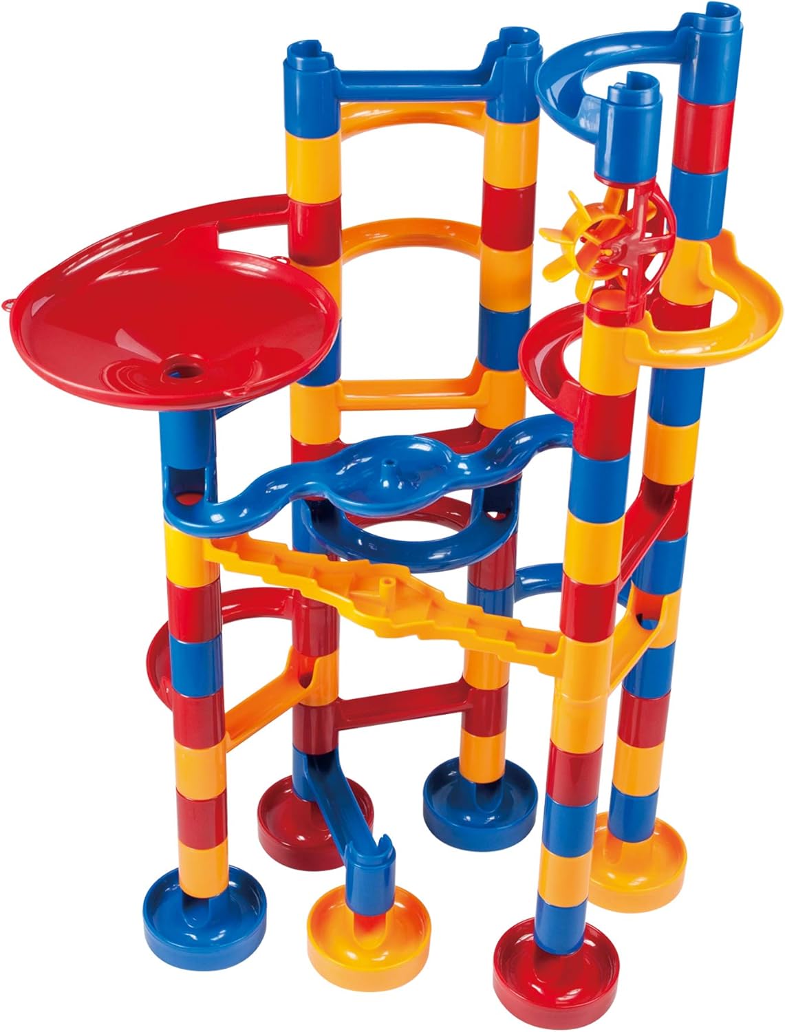 Galt Super Marble Run - Conjunto de construção infantil com 60 peças, brinquedos de construção divertidos para crianças - Brinquedos