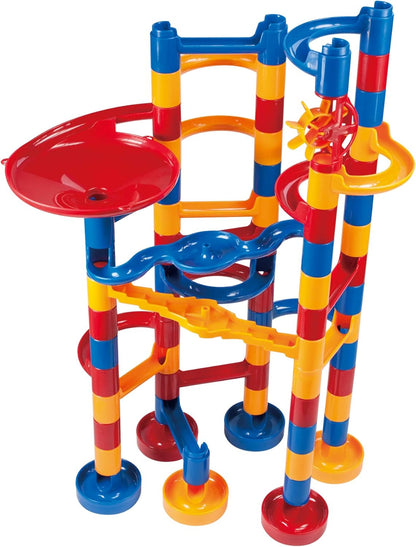Galt Super Marble Run - Conjunto de construção infantil com 60 peças, brinquedos de construção divertidos para crianças - Brinquedos
