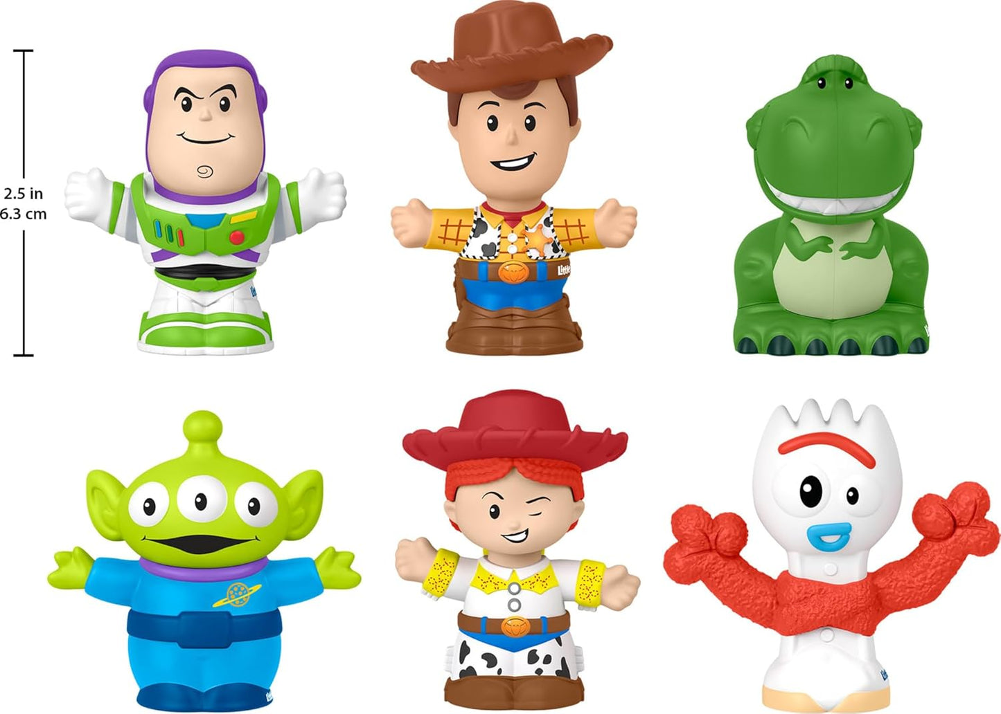 Fisher-Price Conjunto de figuras Little People Disney Pixar Toy Story para crianças em idade pré-escolar (a partir de 18 meses), JLM24