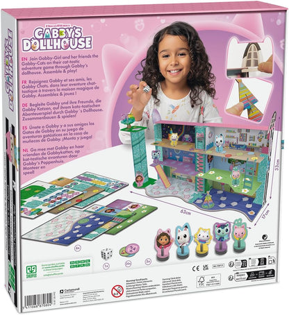 Shuffle FSCGabby's Dollhouse - Jogo de casinha de bonecas felino para crianças a partir de 4 anos, branco