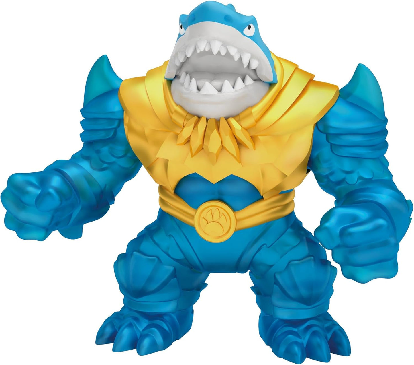 Heróis de Goo Jit Zu Deep Goo Sea Thrash Hero Pack. Brinquedo super macio e cheio de gosma. Com função de ataque de mordida. Estique-o até 3 vezes o seu tamanho!