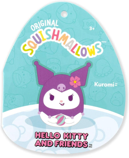 Squishmallows Pelúcia Original Sanrio Hello Kitty and Friends – Kuromi "Seize the Moment" (8 polegadas) – Pelúcia Oficial Jazwares