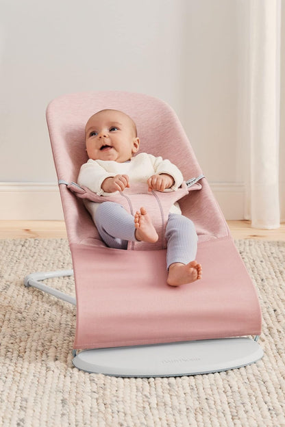 BabyBjörn Bouncer Bliss, algodão, colcha de pétalas, rosa claro