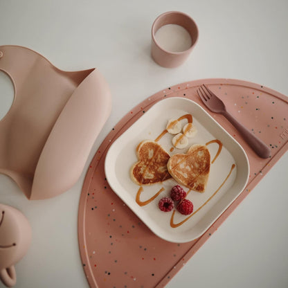 Mushie Copos de Jantar para Crianças | Copos de Mesa | Conjunto com 2 | Reutilizáveis | Podem ir à máquina de lavar louça e ao micro-ondas | Fáceis de segurar para crianças | Fabricados na Dinamarca (Rosa claro)