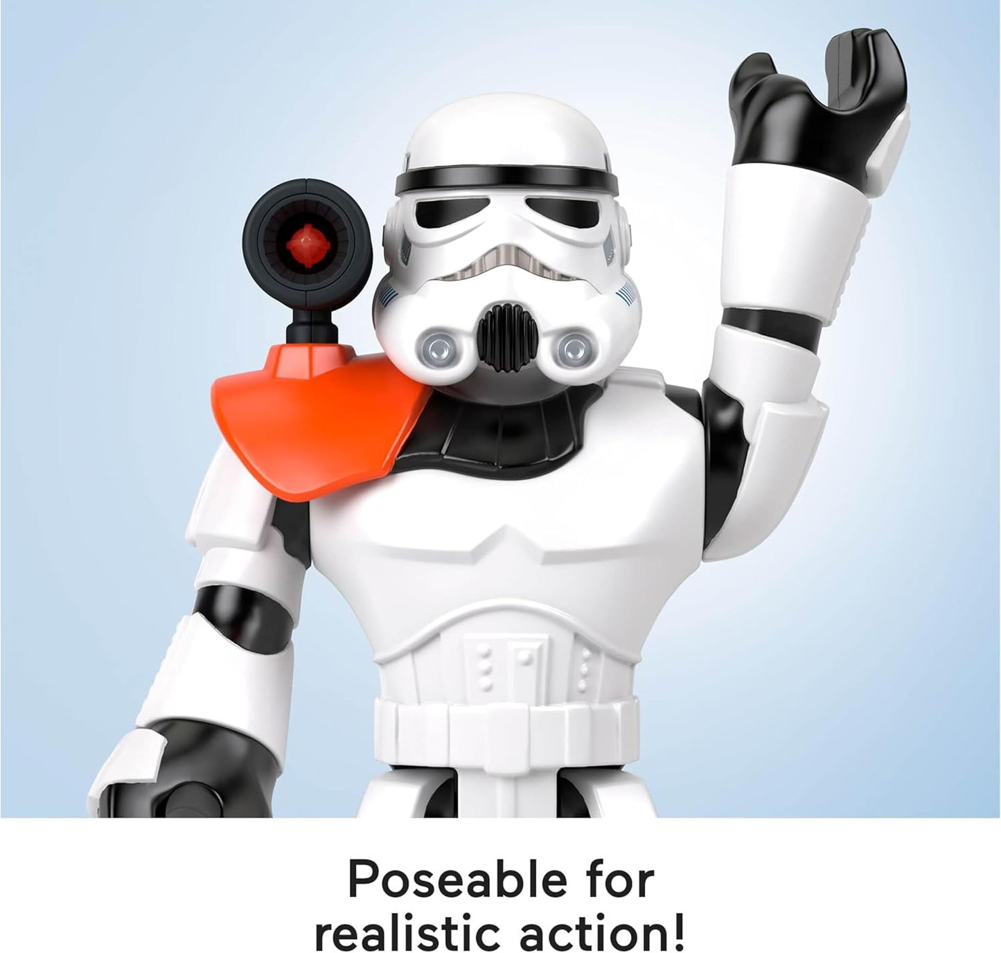 Figura de brinquedo Fisher-Price Imaginext STAR WARS Stormtrooper XXL, personagem articulado com mais de 40 cm de altura e lançador, para crianças a partir de 3 anos, HXG53