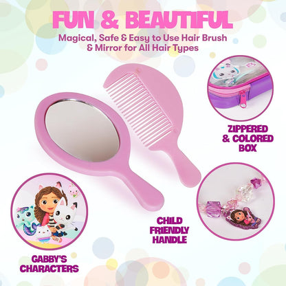 DREAMWORKS GABBY'S DOLLHOUSE Tiara e joias Gabby Cat – Unissex, Rosa, Plástico, Fantasia, Acessórios, Escala 1:12, Perfeito para Crianças, Presente Ideal para Fãs da Gabby Cat