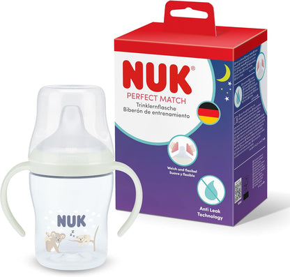 NUK Copo de Aprendizagem Perfect Match | 6+ meses | 150ml | Copo com Bico Antivazamento | Alças Antiderrapantes | Brilha no Escuro | Coalá | 1 unidade