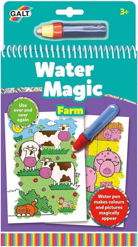 Galt Toys, Water Magic - Fazenda, Livros de colorir para crianças a partir de 3 anos, 2 unidades (pacote com 1)