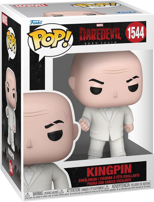 Funko Pop! Marvel: Demolidor Renascido - Rei do Crime - Figura de Vinil Colecionável - Ideia para Presente - Produtos Oficiais - Brinquedos para Crianças e Adultos - Fãs de TV - Figura Modelo para Colecionadores e Exibição