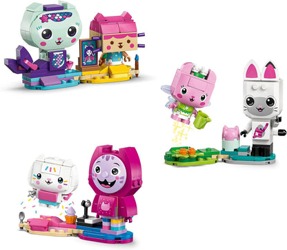 LEGO Casa de Bonecas da Gabby e Amigos Felinos da Gabby - Brinquedo Criativo com 6 Figuras de Animais, incluindo Sereia Gata e Gatinha Fada, além de Suportes de Exibição - Presente para Meninas a partir de 6 Anos e Fãs da Série de TV - 11215