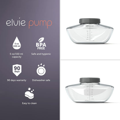 Elvie  Pump - Frascos de Armazenamento de Leite Materno - Kit com 3