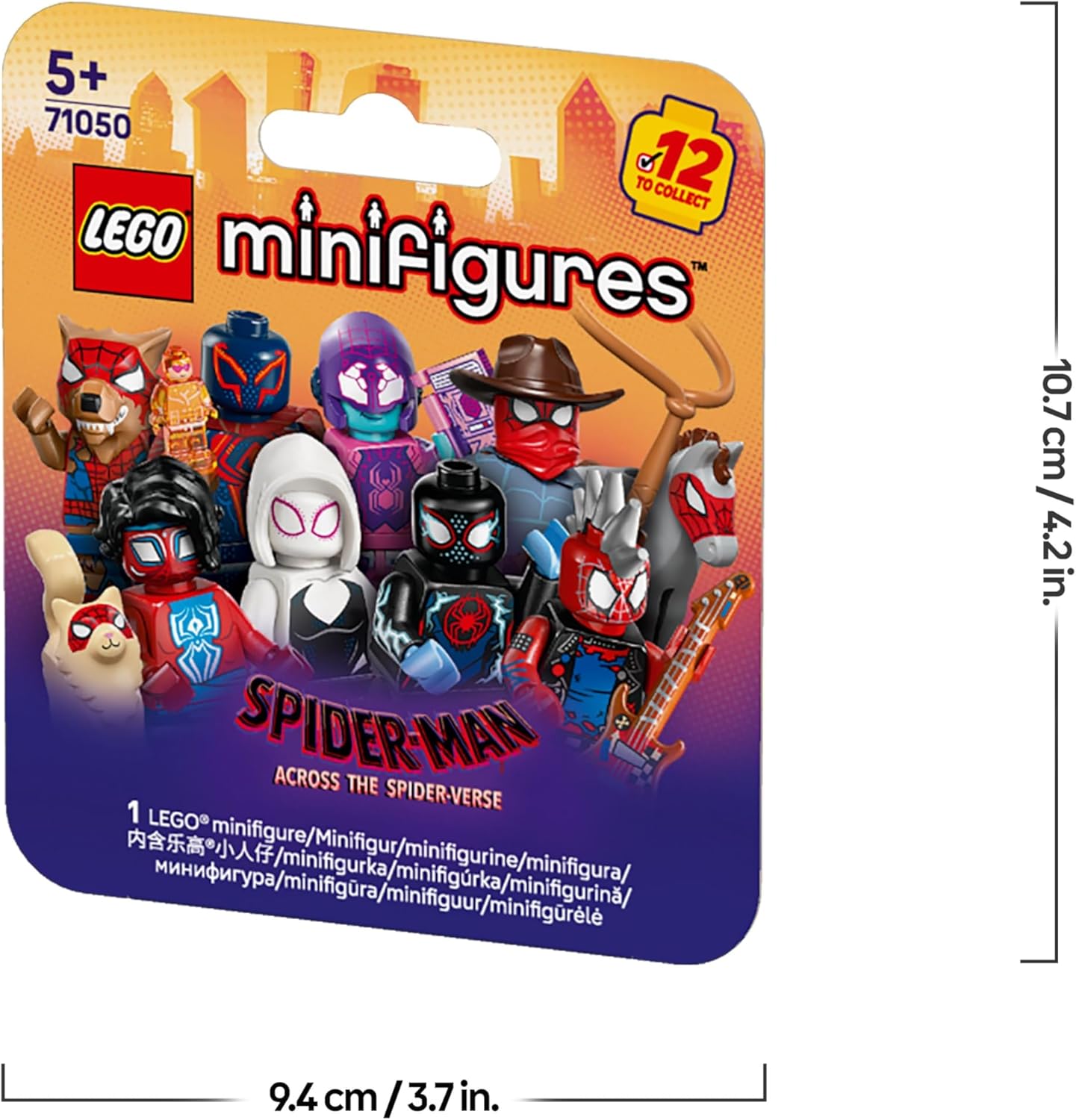 LEGO Minifiguras Homem-Aranha: Através do Aranhaverso - Ganhe 1 de 12 brinquedos colecionáveis com acessórios - Personagens incluindo Miles Morales - Presente para meninos e meninas a partir de 5 anos - Caixa Misteriosa - 71050