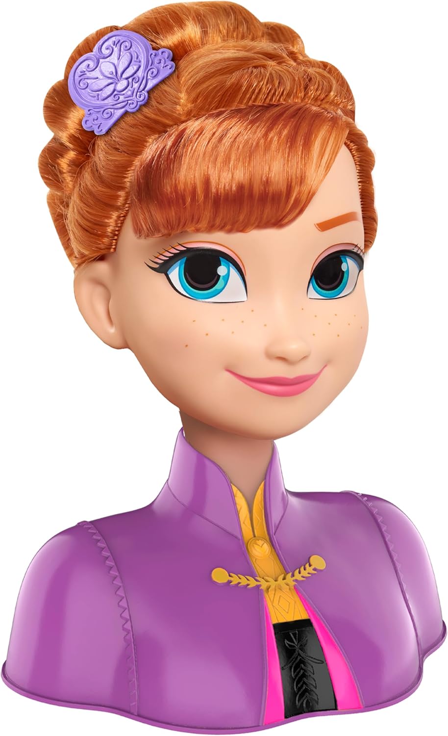 Disney - Cabeça de penteado básica da Anna de Frozen 2 (77-32810)