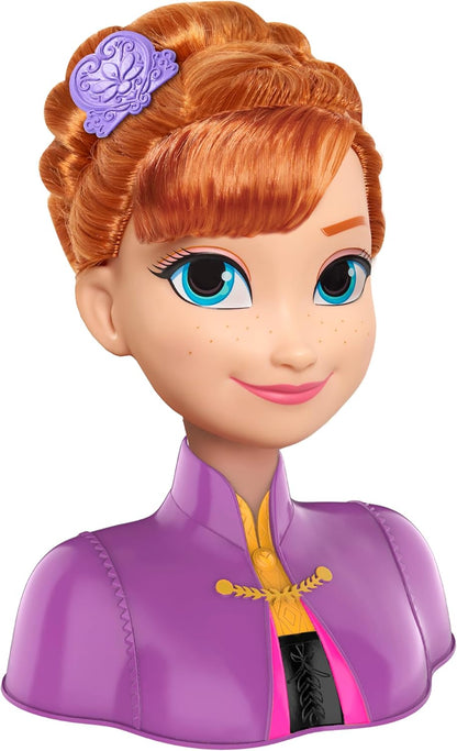 Disney - Cabeça de penteado básica da Anna de Frozen 2 (77-32810)