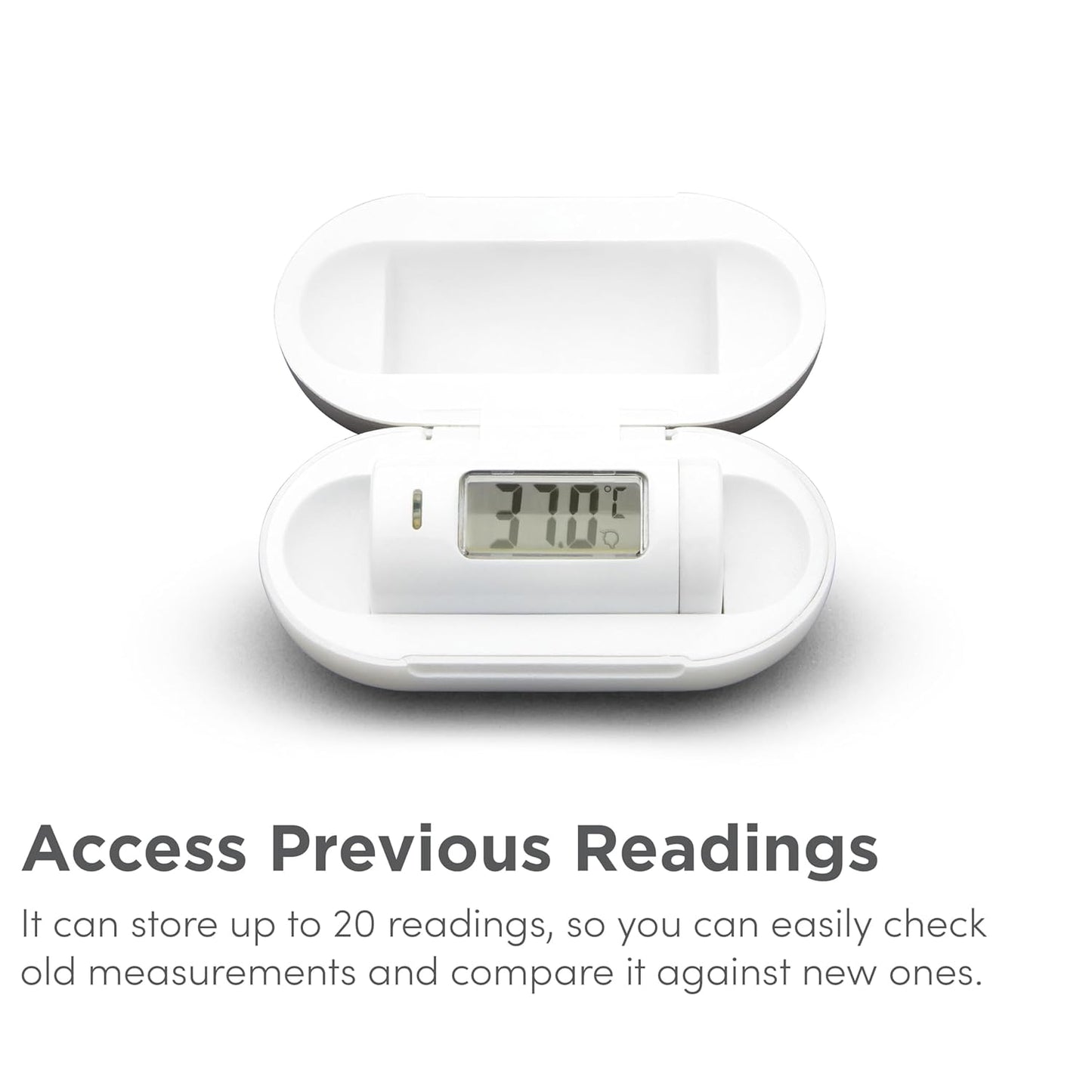 Munchkin Termômetro infravermelho | Sem contato e sem toque para bebês, com tela LCD de um botão | Compacto e prático para viagens | Temperatura corporal infantil com alerta de febre, itens essenciais para bebês