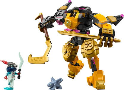 LEGO NINJAGO Arin's Spinjitzu Battle Mech Toy - Figura articulada para misturar e combinar, Bebê Dragão Riyu e 2 minifiguras ninja - Presente para meninos com mais de 7 anos e fãs de Dragons Rising - 71839