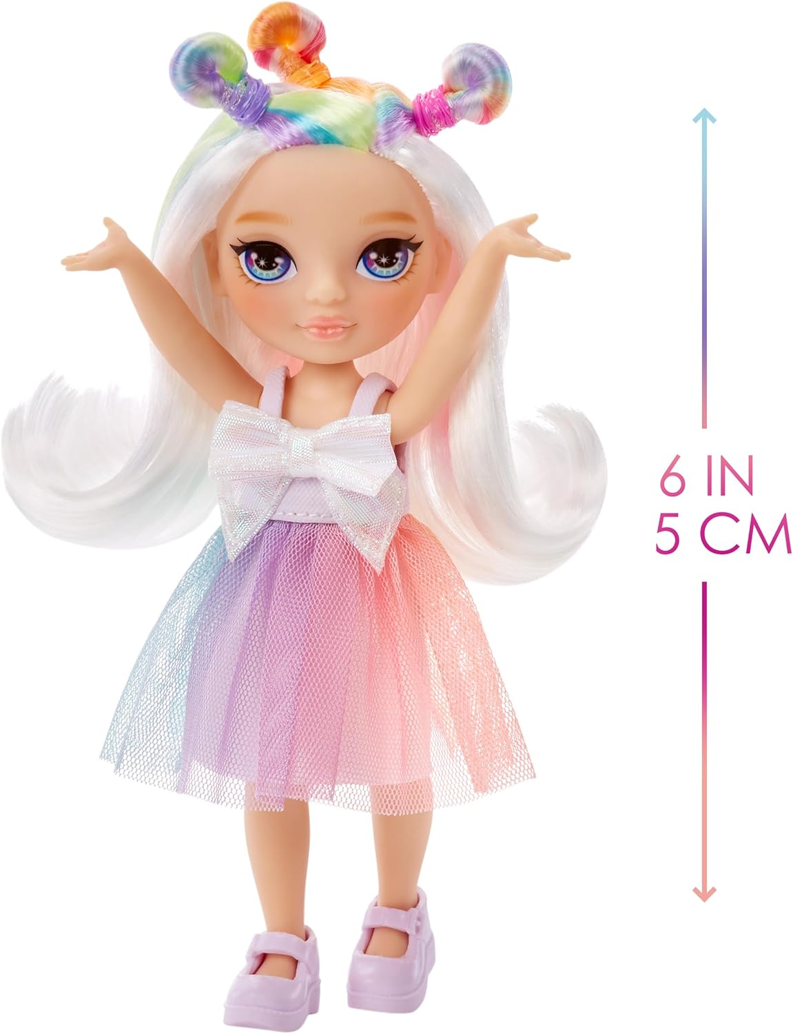 Rainbow High Littles - Opal Raine - Boneca Fashion Pequena e Articulada - Boneca Arco-Íris de 14 cm de Altura com Bolsa e Unicórnio de Estimação Mágico - Ideal para Crianças e Colecionadores