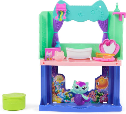Gabby's Dollhouse: O Filme, o Banheiro Incrível do Spa da MerCat, Figura de Brinquedo, Acessórios para Casa de Bonecas e Brinquedo Surpresa, Brinquedos Infantis para Meninas e Meninos a partir de 3 Anos