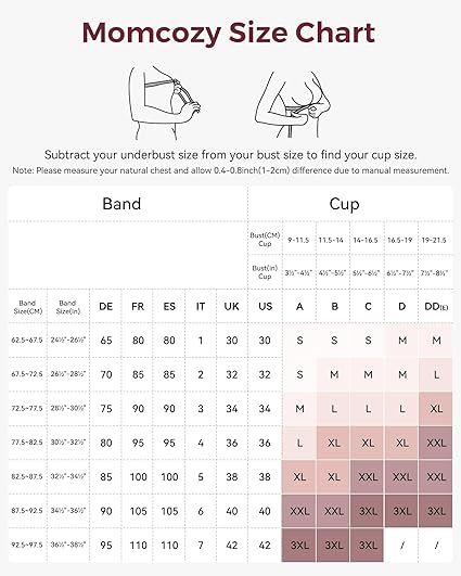momcozy Sutiã de amamentação YN21, sem costura, ultraconfortável, formato natural, ideal para dormir durante a gravidez.