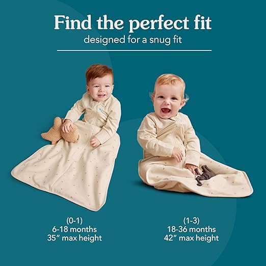 Love To Dream™ Macacão de dormir com pernas | Manga comprida, leve, vestível, que também funciona como cobertor e edredom | 3,5 Tog, ideal para inverno e outono (14–16 °C) | Algodão lavável à máquina e zíper duplo