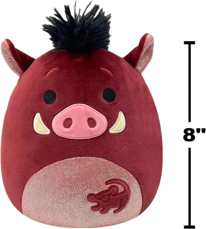 Squishmallows Original 8 Inch Pumbaa - O Rei Leão Disney Pelúcia