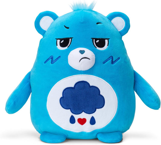 Care Bears, 10" Grumpy Bear Squishes, lindo juguete de peluche coleccionable, peluches para niños, juguetes blandos para niñas y niños, lindos osos de peluche adecuados para niñas y niños de 4 años en adelante