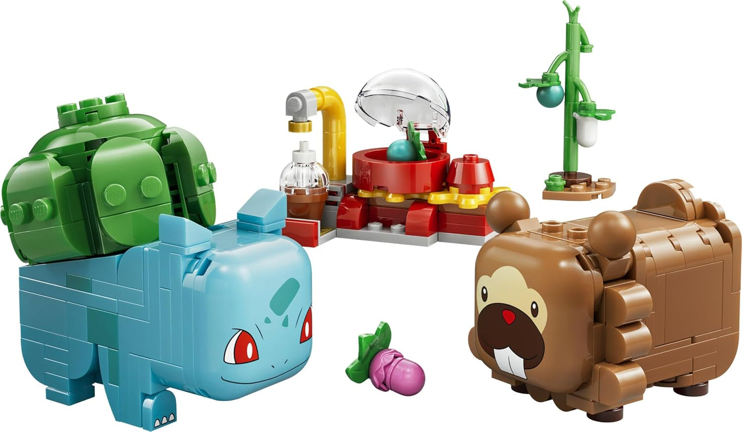 LEGO Pokémon SMART Play: Festa das Frutas com Bulbasaur e Bidoof – Conjunto de Brinquedo Interativo Compatível, Inclui 2 Etiquetas SMART e 2 Pokémon – Ideia de Presente para Meninos e Meninas a partir de 7 Anos – 72155