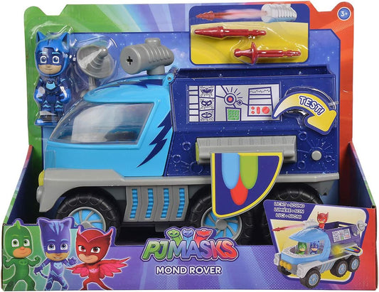 PJ Masks Simba Moon Rover com figura do Catboy, luz, som e função de disparo – 27 cm de altura, para crianças a partir de 3 anos
