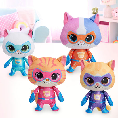 Just Play Disney Junior SuperKitties Pelúcia Pequena de 16,5 cm, Bitsy, Gatinha, Brinquedo Infantil para Crianças a partir de 2 Anos