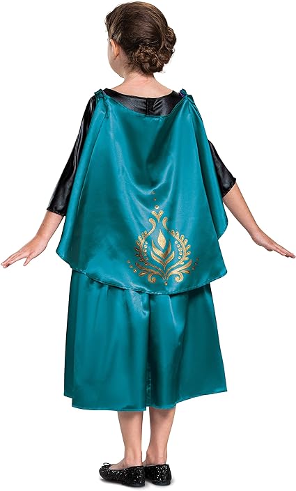 Disguise  Fantasia Disney Frozen 2 Anna para meninas, vestido clássico e roupa de capa