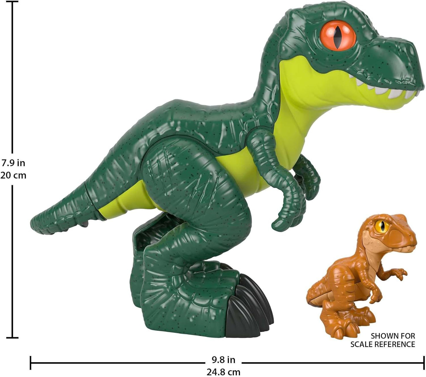 Fisher-Price Brinquedo de dinossauro Jurassic World, T. rex XL, figura articulada para brincadeiras de faz de conta em idade pré-escolar (3+ anos), GWP06