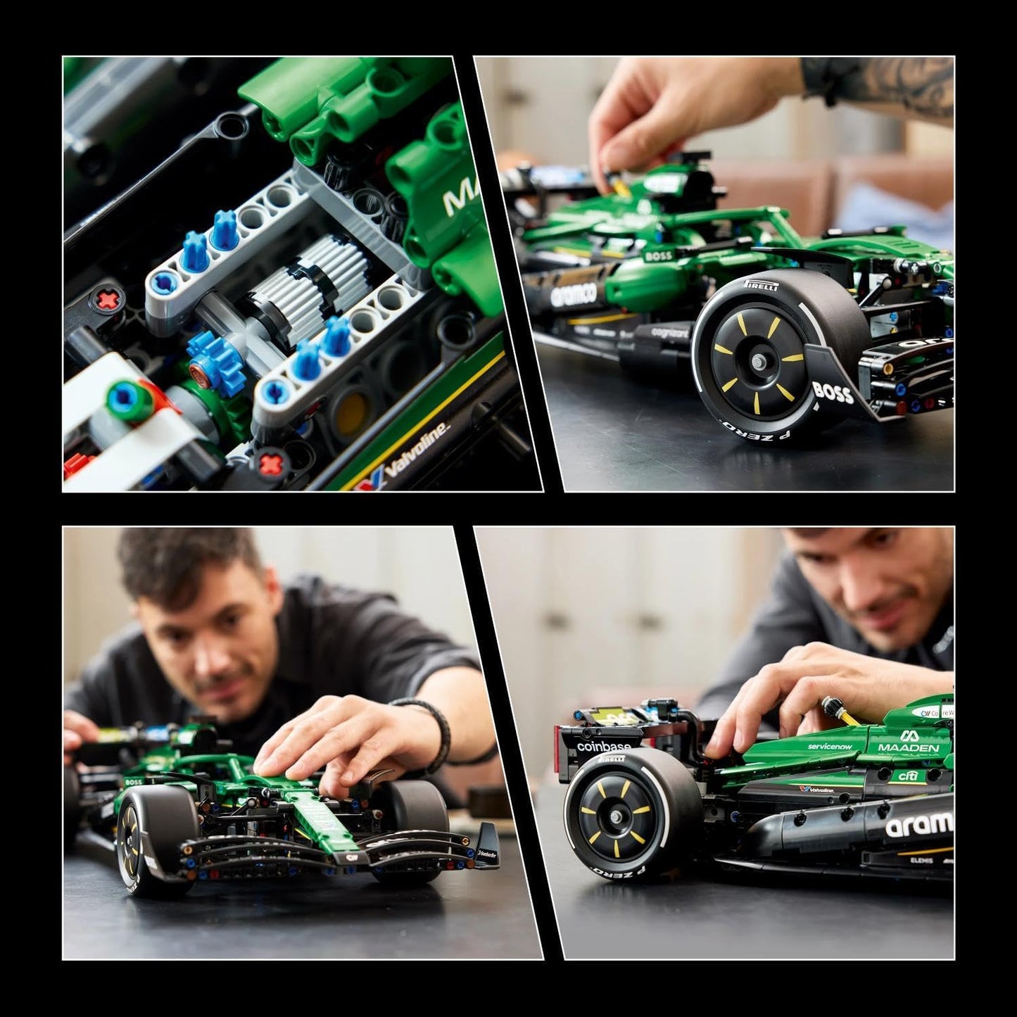 LEGO Kit de Modelo Technic Aston Martin Aramco AMR25 F1 para Adultos – Conjunto Colecionável de Fórmula 1 com Motor V6, DRS e Suspensão Push-Rod – Ideia de Presente para Fãs de Corridas e Automobilismo – 42240