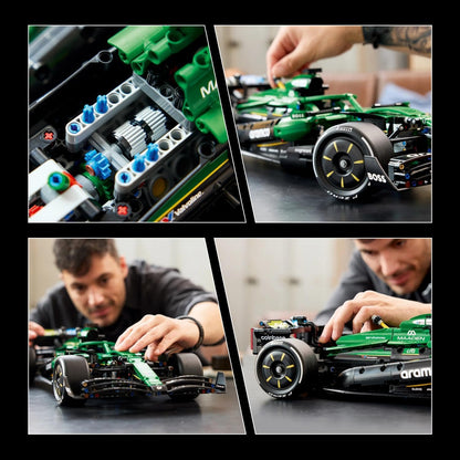 LEGO Kit de Modelo Technic Aston Martin Aramco AMR25 F1 para Adultos – Conjunto Colecionável de Fórmula 1 com Motor V6, DRS e Suspensão Push-Rod – Ideia de Presente para Fãs de Corridas e Automobilismo – 42240