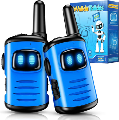 2 Walkie-Talkies para Crianças de 3 a 12 Anos, Presente para Meninos de 4 a 9 Anos, Ideal para Atividades ao Ar Livre, Camping e Jardim