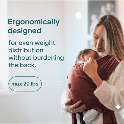 Koala Babycare Canguru para Bebê - Fácil de Usar - Suporte Ergonômico Certificado - Canguru Elástico Multiuso Adequado para Bebês de até 9 kg - Canguru para Bebê
