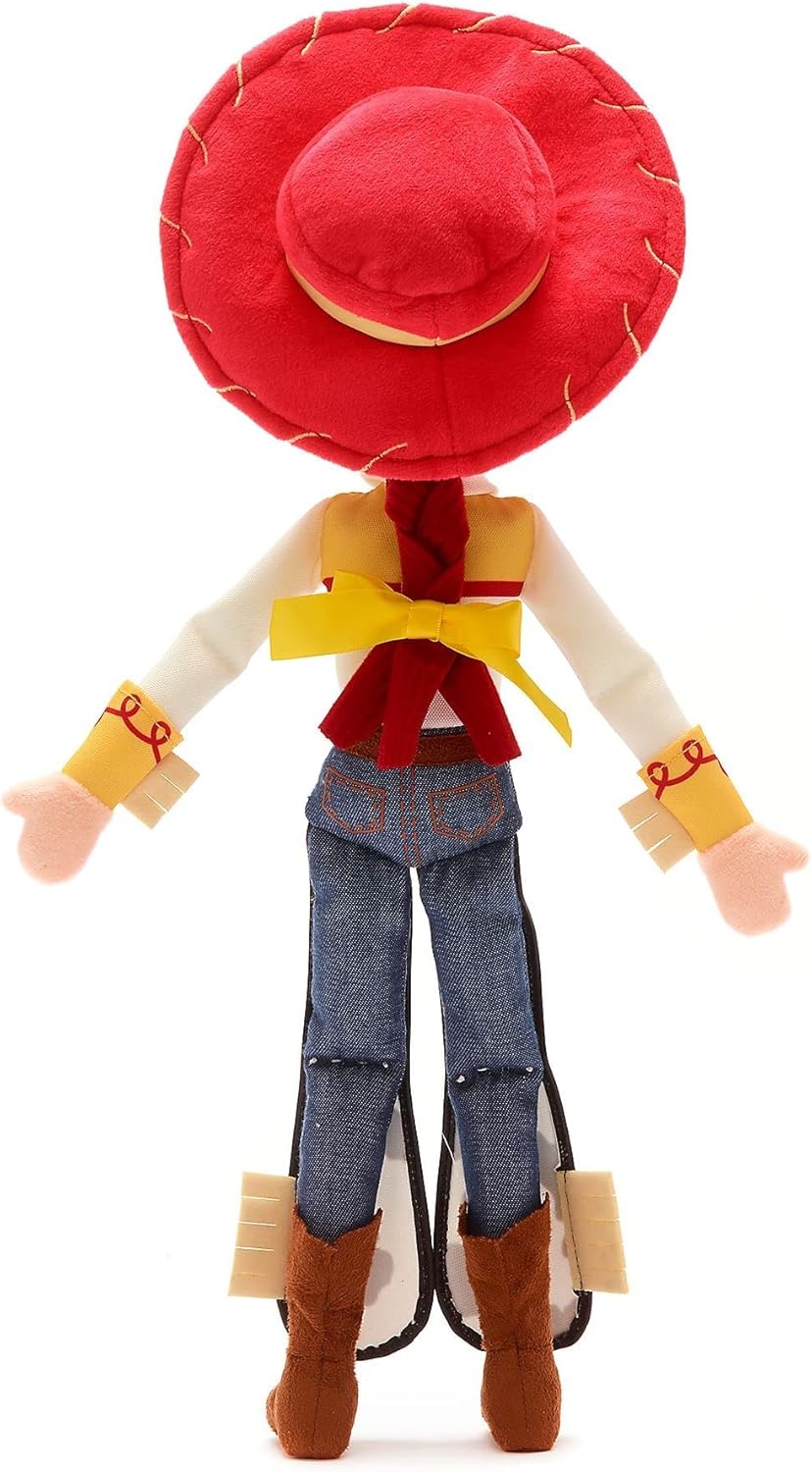 Disney Pelúcia Jessie tamanho médio, oficial da Store, Toy Story, 45 cm/17 polegadas. Personagem de pelúcia fofinha, estilo cowgirl, com detalhes bordados e acabamento macio ao toque.