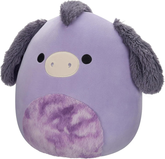 Squishmallows SQCR05425 Diácono, el burro morado con barriga Tir-Dye, 12 pulgadas, multicolor
