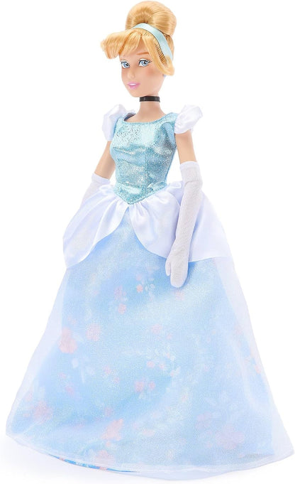 Disney Boneca Clássica Oficial da Cinderela Store para Crianças, 30 cm, Articulada, com Lindo Vestido de Baile e Amigo Surpresa – Indicada para Maiores de 3 Anos