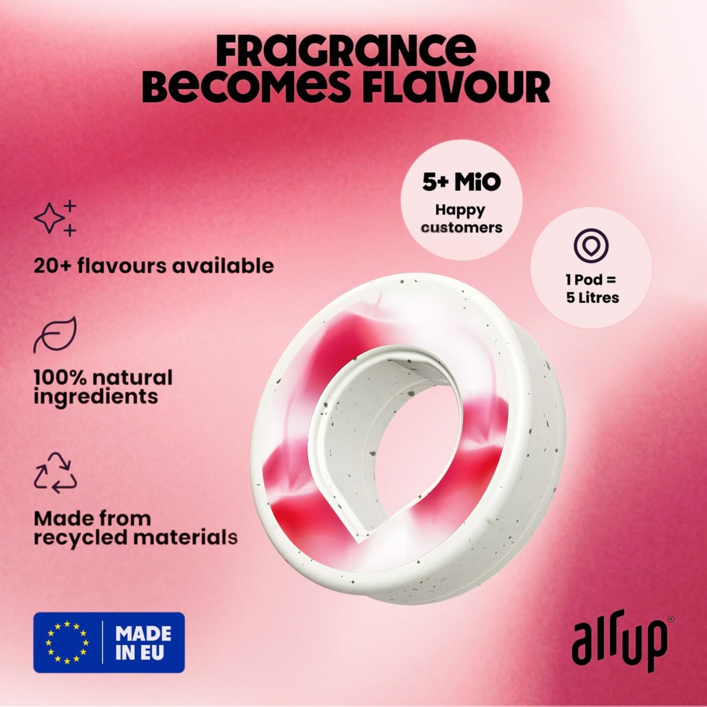 air up® 3 Cápsulas Cereja | Conjunto Degustação de Cápsulas de Sabor para 15 litros de Água sem Açúcar Sabor: Cereja | Para garrafa air up® original