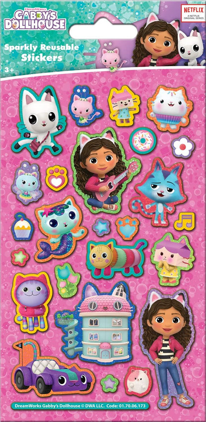 Pacote Gigante de Adesivos Casa de Bonecas da Gabby da Paper Projects | Pacote Completo para Scrapbooking e Decoração | Reutilizável em Superfícies Não Porosas, Rosa
