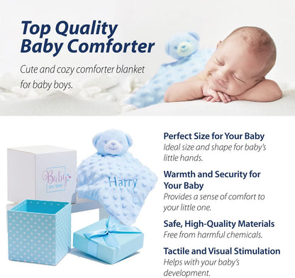 Presentes personalizados para bebês meninos - Edredom personalizado para bebês, Presentes para bebês recém-nascidos, Presentes personalizados para bebês meninos, Brinquedo para bebês meninos, Presente para recém-nascidos