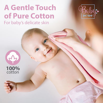 Baby Box Shop - Paninhos de musselina para bebês meninos, 100% algodão macio, para usar como capa de amamentação, paninhos de mão e paninhos de arroto, itens essenciais para bebês recém-nascidos