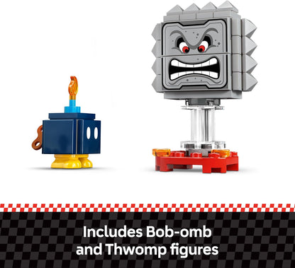 LEGO Mario Kart – Mario Interativo e Kart Padrão - Pista de Corrida de Brinquedo com um Carro, 3 Figuras, um Pódio e Barreiras - Presente para Jogadores a partir de 7 Anos - 72043