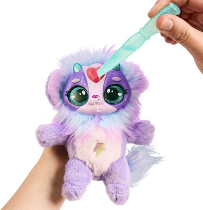 Magic Mixies Caldeirão mágico de fogo surpresa de gema mágica - revele um mixie de pelúcia não eletrônico e um anel mágico com uma revelação pop-up do caldeirão efervescente